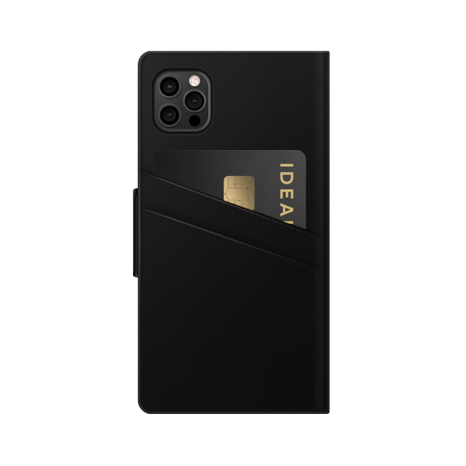 iPhone 12 PRO MAX iDeal Of Sweden dėklas Wallet Intense Black