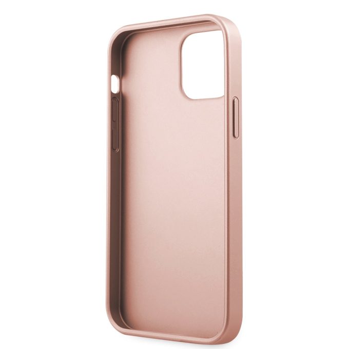iPhone 12 Pro Max rožinė GUESS nugarėlė GUHCP12LIGLRG