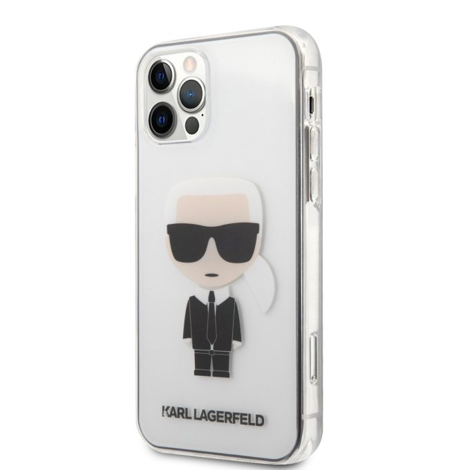 iPhone 12 PRO MAX skaidri KARL LAGERFELD nugarėlė KLHCP12LTRIK