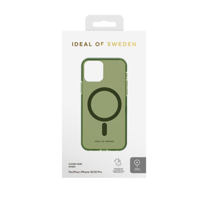 iPhone 12/12 PRO iDeal Of Sweden Clear nugarėlė MagSafe Khaki