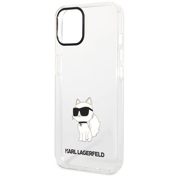 iPhone 12/12 PRO transparent Ikonik Choupette KARL LAGERFELD nugarėlė
