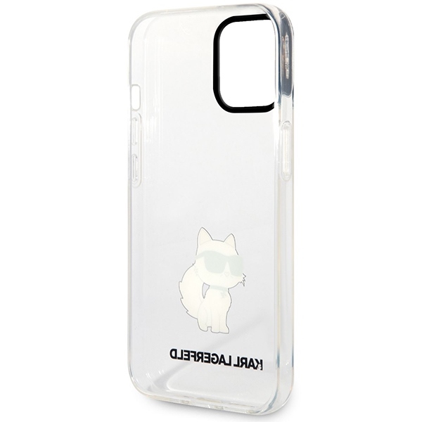 iPhone 12/12 PRO transparent Ikonik Choupette KARL LAGERFELD nugarėlė