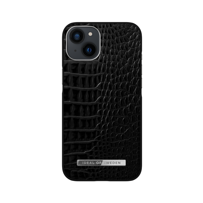 iPhone 13 iDeal Of Sweden nugarėlė Neo Noir Croco Silver