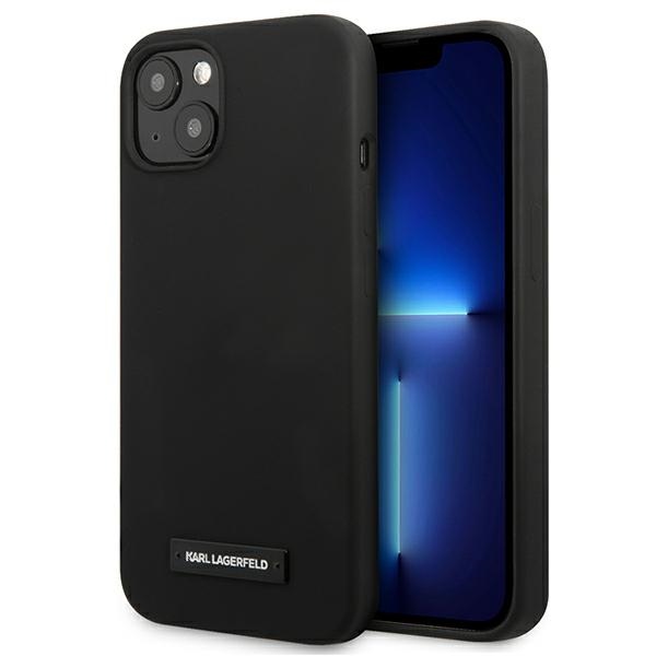 iPhone 13 juoda KARL LAGERFELD nugarėlė KLHCP13MSLMP1K
