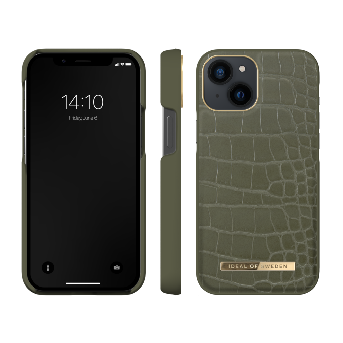 iPhone 13 MINI iDeal Of Sweden nugarėlė Khaki Croco