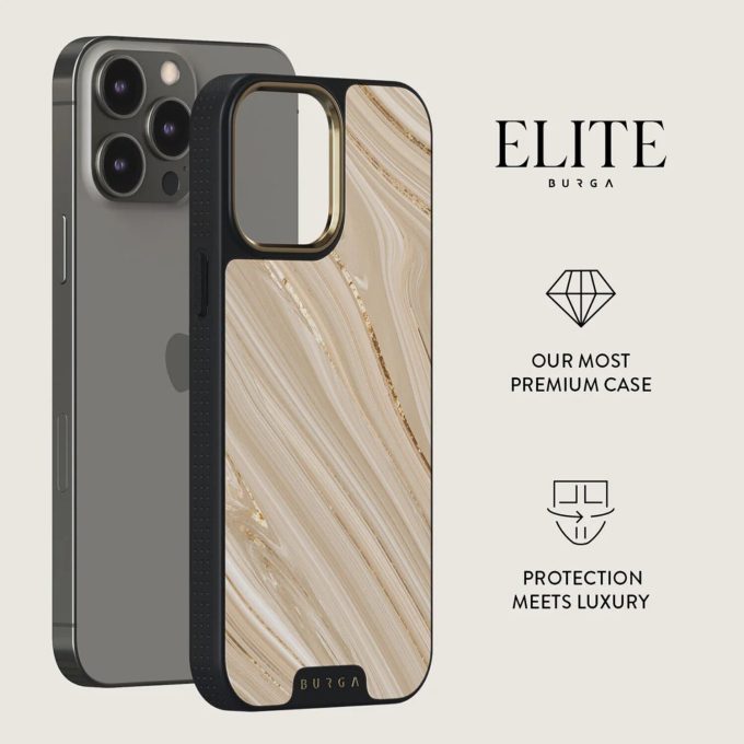 iPhone 13 PRO Elite Light Gold Magsafe Full Glam BURGA nugarėlė