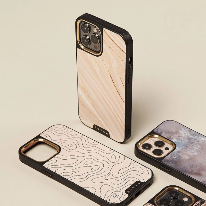 iPhone 13 PRO Elite Light Gold Magsafe Full Glam BURGA nugarėlė