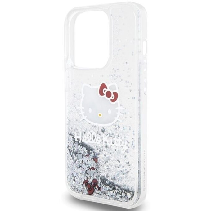 iPhone 13 PRO Liquid Glitter Electroplating Head Logo HELLO KITTY nugarėlė