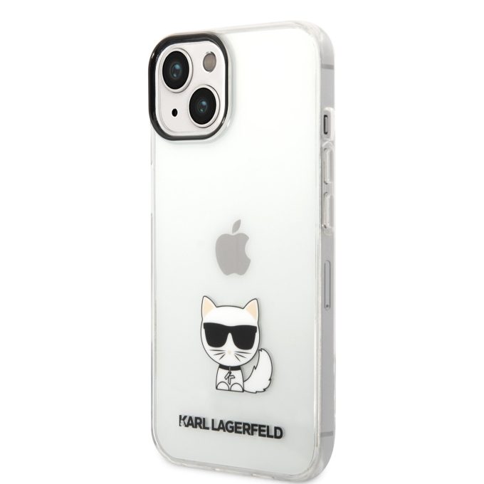 iPhone 14 PLUS skaidri KARL LAGERFELD nugarėlė KLHCP14MCTTR