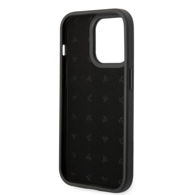 iPhone 14 PRO black TUMI Leather W/ Vertical Card Slot nugarėlė