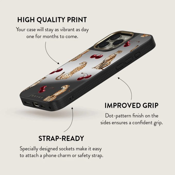 iPhone 14 PRO Elite Mirror Gold Magsafe Cougar BURGA nugarėlė