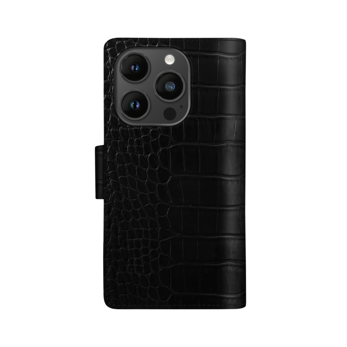 iPhone 14 PRO iDeal Of Sweden dėkas Wallet Jet Black Croco