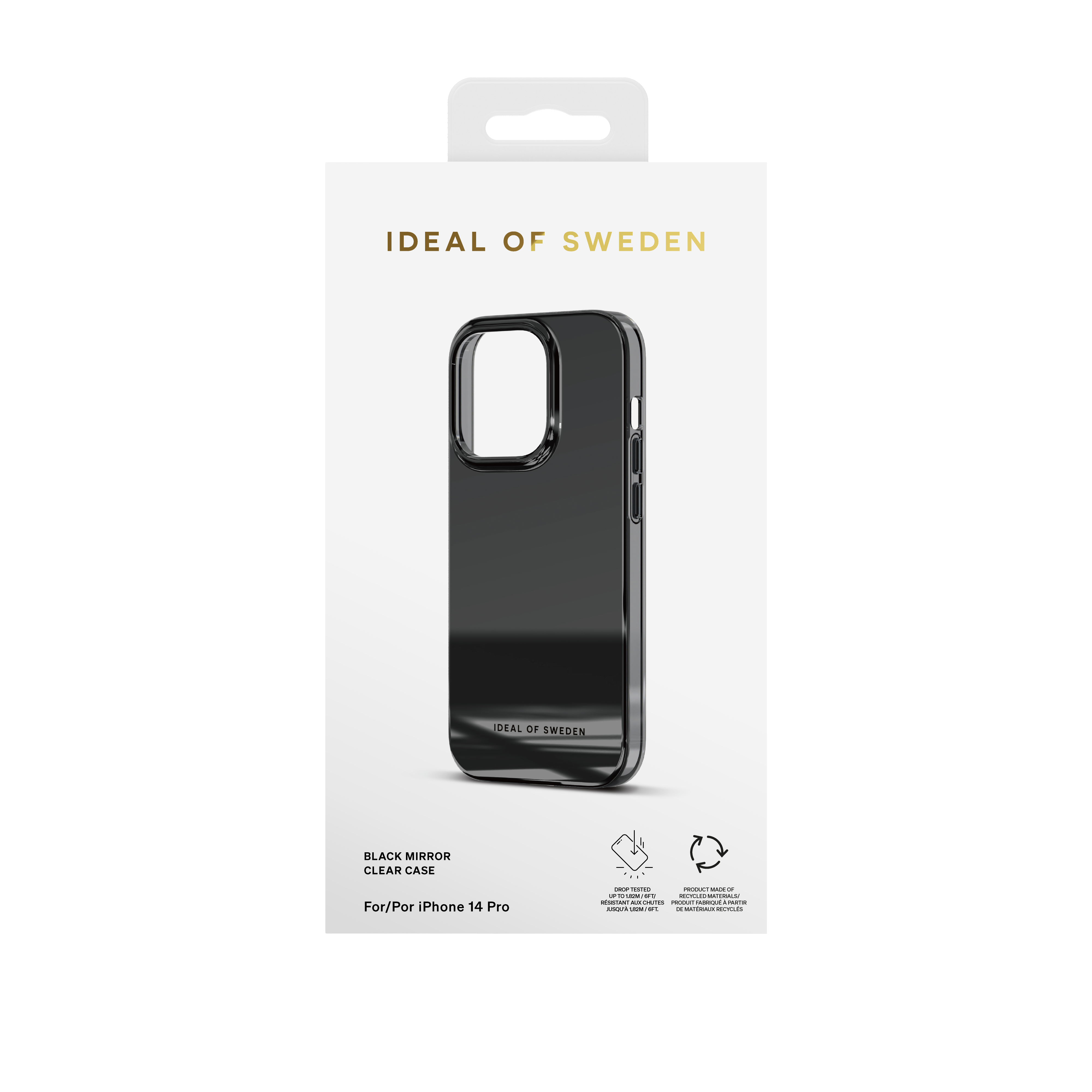 iPhone 14 PRO iDeal Of Sweden Mirror Black nugarėlė - Image 2