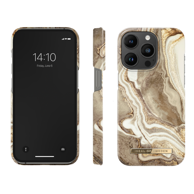 iPhone 14 PRO iDeal Of Sweden nugarėlė Golden Sand Marble