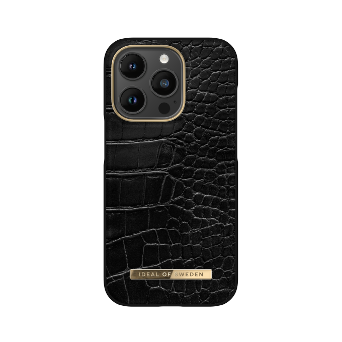 iPhone 14 PRO iDeal Of Sweden nugarėlė Neo Noir Croco