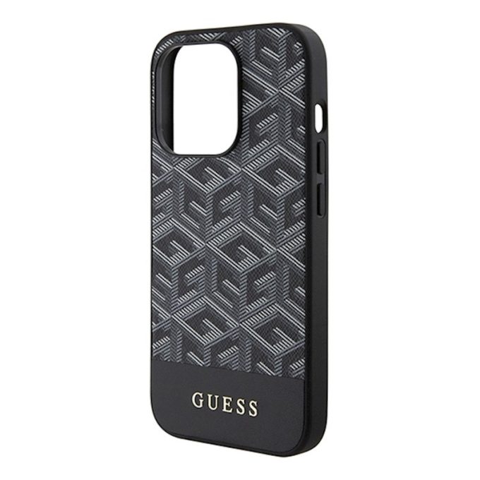 iPhone 14 PRO MAX black Magsafe GCube Stripes GUESS nugarėlė