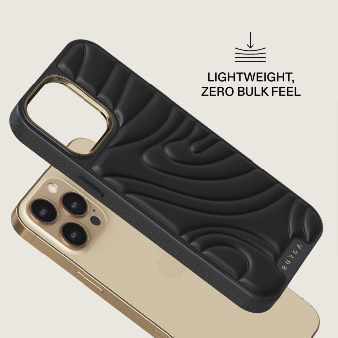 iPhone 14 PRO MAX Elite Puffy Gold Midnight BURGA nugarėlė