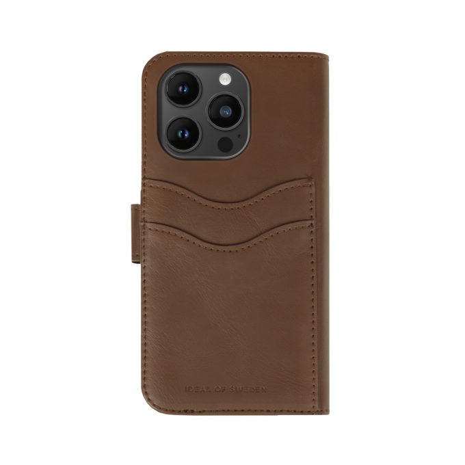 iPhone 14 PRO MAX iDeal Of Sweden dėklas Magnet Wallet+ Dark Brown