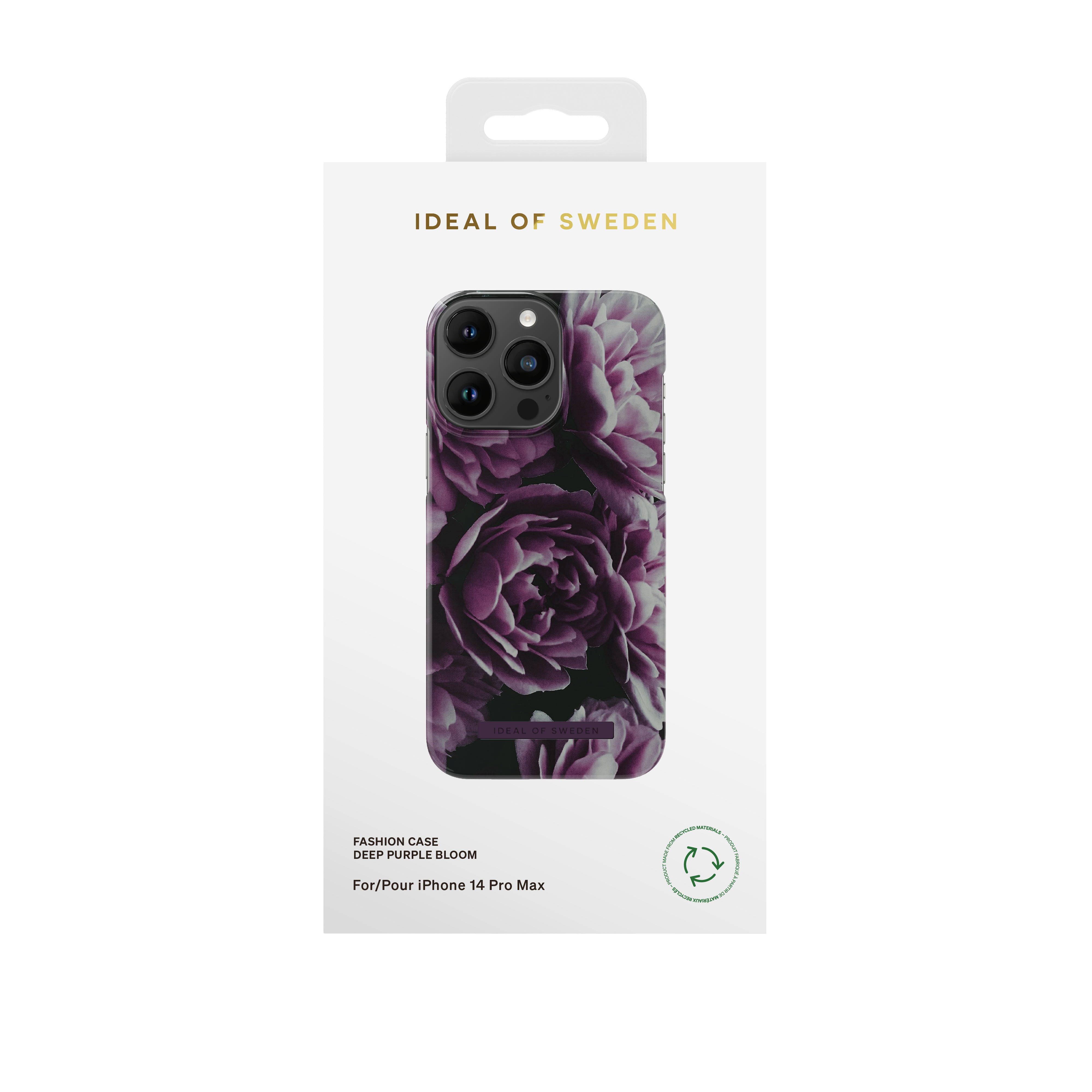 iPhone 14 PRO MAX iDeal Of Sweden nugarėlė Deep Purple Bloom - Image 3