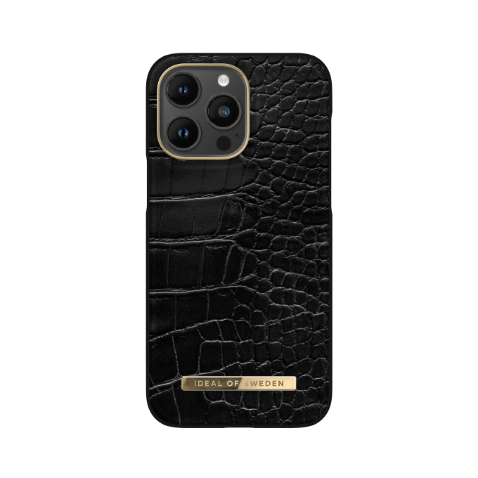 iPhone 14 PRO MAX iDeal Of Sweden nugarėlė Neo Noir Croco