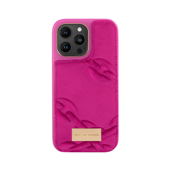 iPhone 14 PRO MAX iDeal Of Sweden nugarėlė Velour Hyper Pink