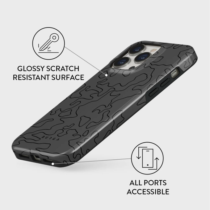 iPhone 14 PRO MAX Magsafe Black Rock Tough BURGA nugarėlė