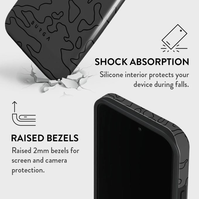 iPhone 14 PRO MAX Magsafe Black Rock Tough BURGA nugarėlė