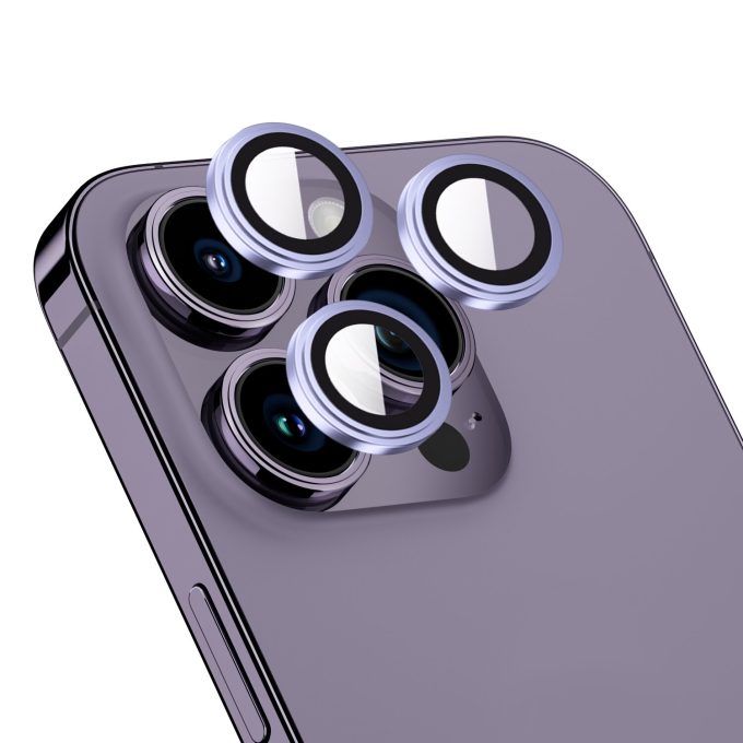 iPhone 14 PRO / 14 PRO MAX apsauginis purple Mr.Monkey galinės kameros stiklas