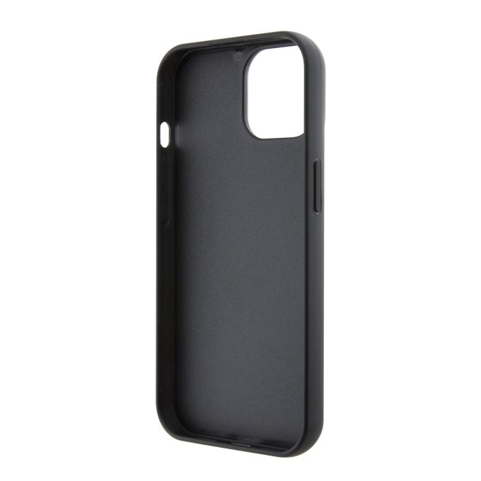 iPhone 15 / 14 / 13 black Ikonik Fixed Glitter Metal PIN KARL LAGERFELD nugarėlė