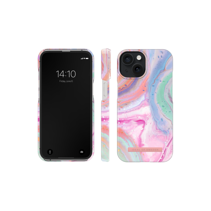 iPhone 15 iDeal Of Sweden MagSafe nugarėlė Pastel Marble