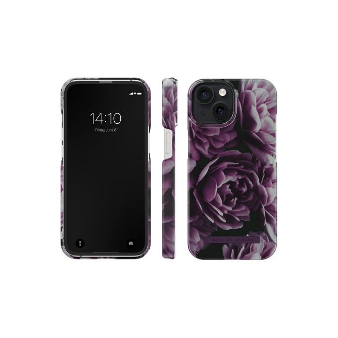 iPhone 15 iDeal Of Sweden nugarėlė Deep Purple Bloom
