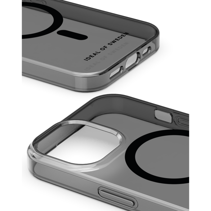 iPhone 15 / 14 / 13 iDeal Of Sweden Tinted Black MagSafe nugarėlė