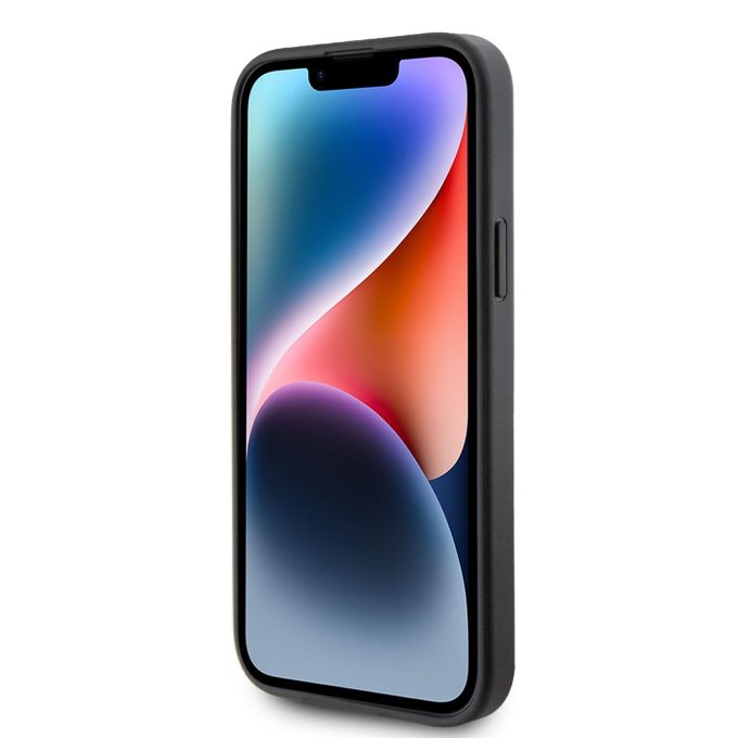 iPhone 15 PLUS grey Big Metal Logo GUESS nugarėlė