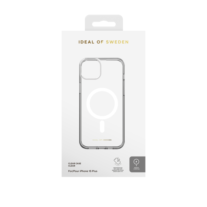 iPhone 15 PLUS iDeal Of Sweden Clear MagSafe nugarėlė