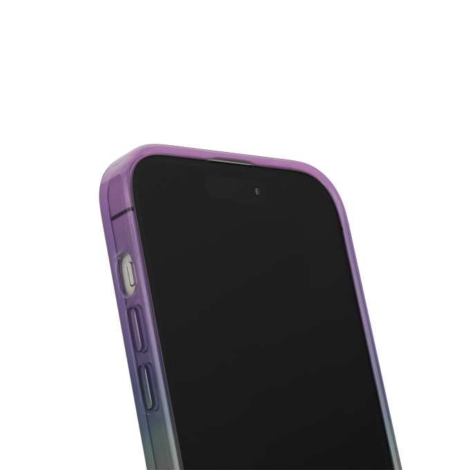 iPhone 15 PLUS iDeal Of Sweden Clear nugarėlė Fluorite Ombre