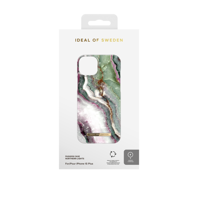 iPhone 15 PLUS iDeal Of Sweden nugarėlė MagSafe Northern Lights
