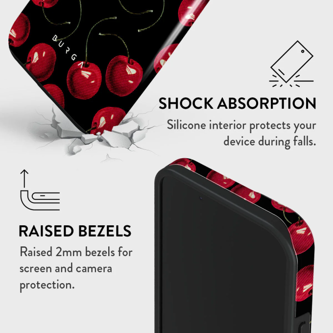 iPhone 15 PLUS Magsafe Cherry bomb Tough BURGA nugarėlė