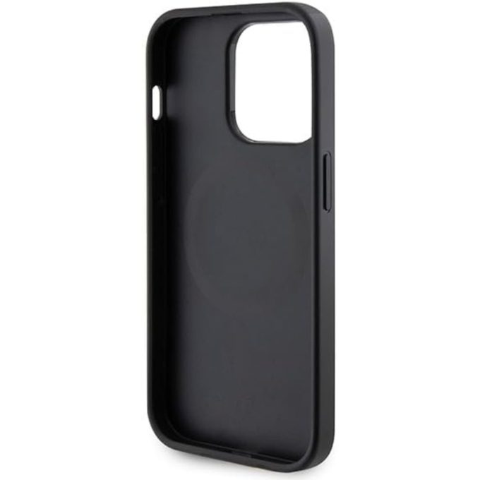 iPhone 15 PRO black Saffiano MagSafe GUESS nugarėlė