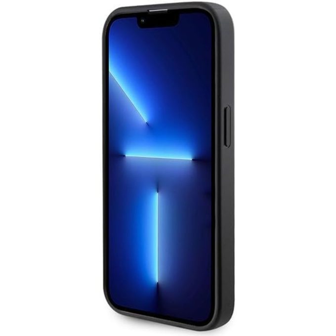 iPhone 15 PRO black Saffiano MagSafe GUESS nugarėlė