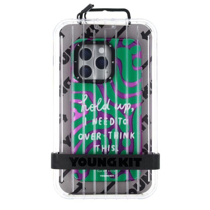 iPhone 15 PRO colorful YOUNGKIT Lisa Dot Design Hold Up nugarėlė