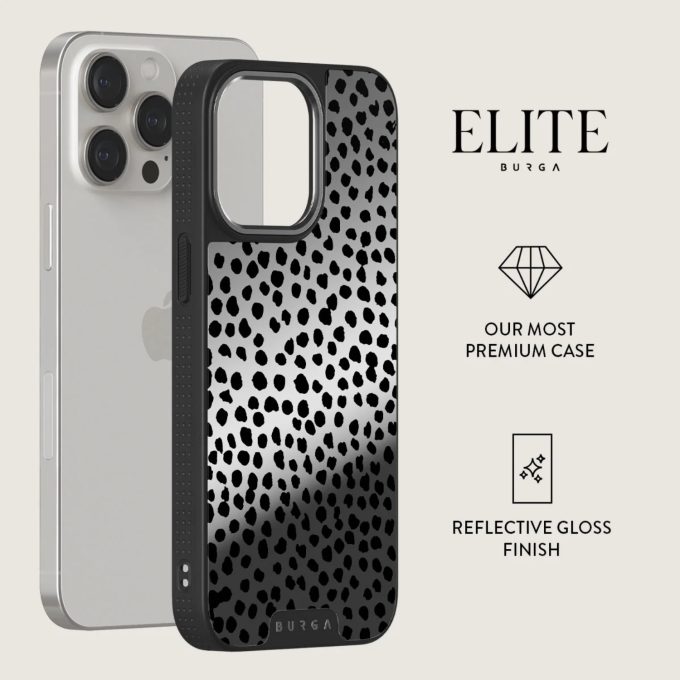 iPhone 15 PRO Elite Mirror Gunmetal Magsafe Almond Latte BURGA nugarėlė