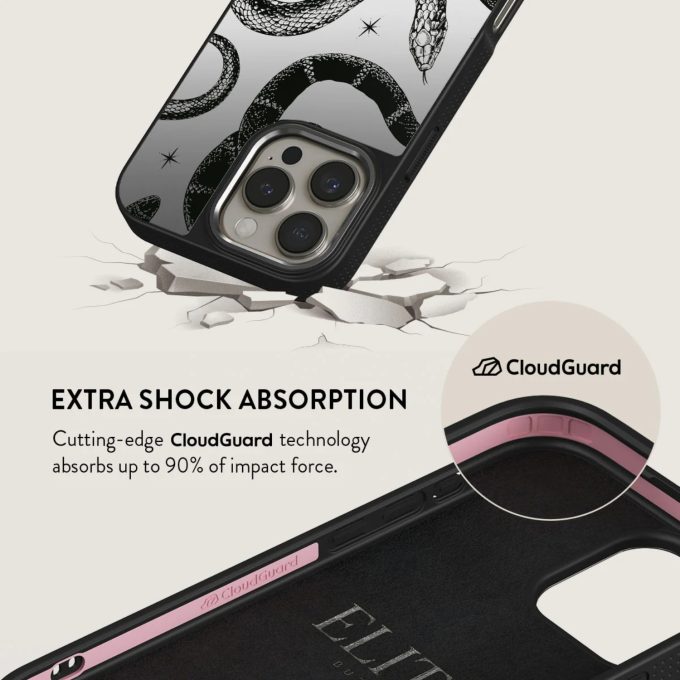 iPhone 15 PRO Elite Mirror Gunmetal Magsafe Poison BURGA nugarėlė