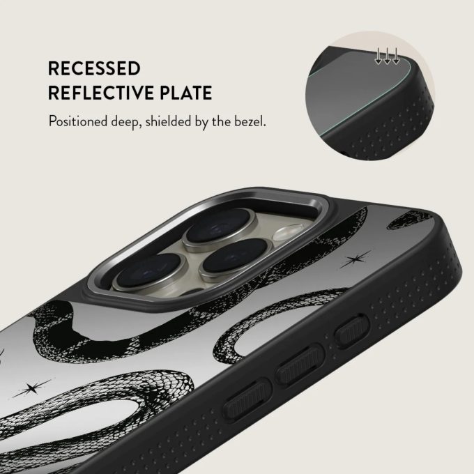 iPhone 15 PRO Elite Mirror Gunmetal Magsafe Poison BURGA nugarėlė