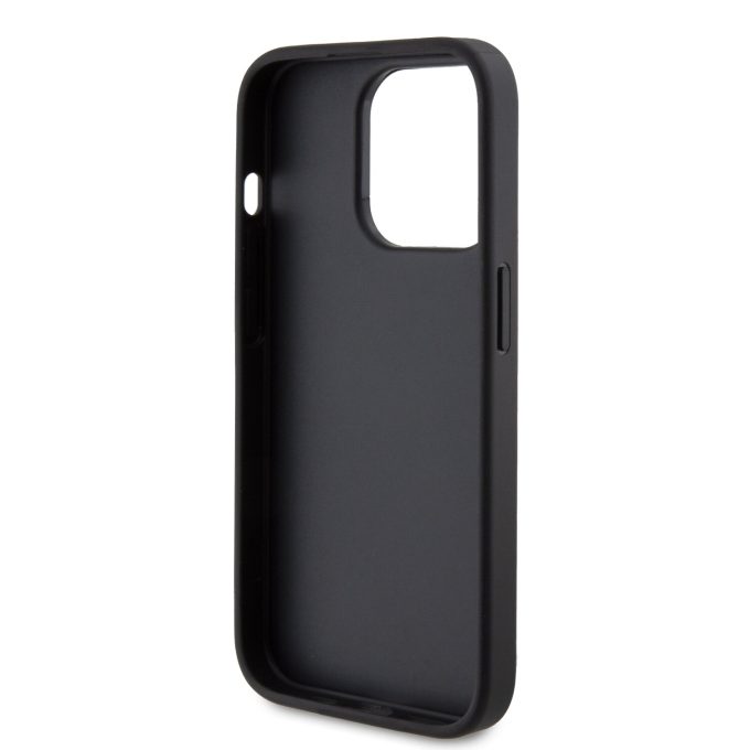 iPhone 15 PRO grey Metal Gold Logo GUESS nugarėlė