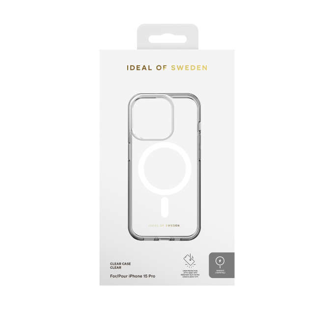 iPhone 15 PRO iDeal Of Sweden Clear MagSafe nugarėlė