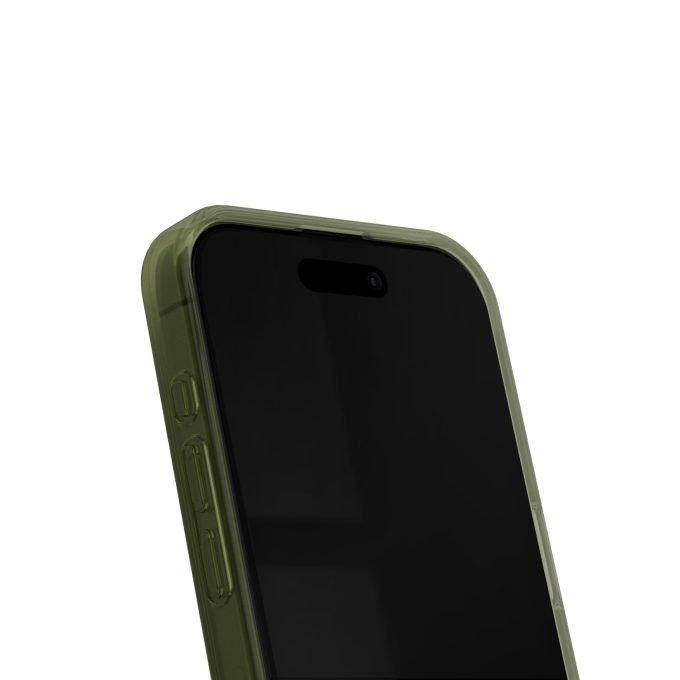 iPhone 15 PRO iDeal Of Sweden Clear nugarėlė MagSafe Khaki