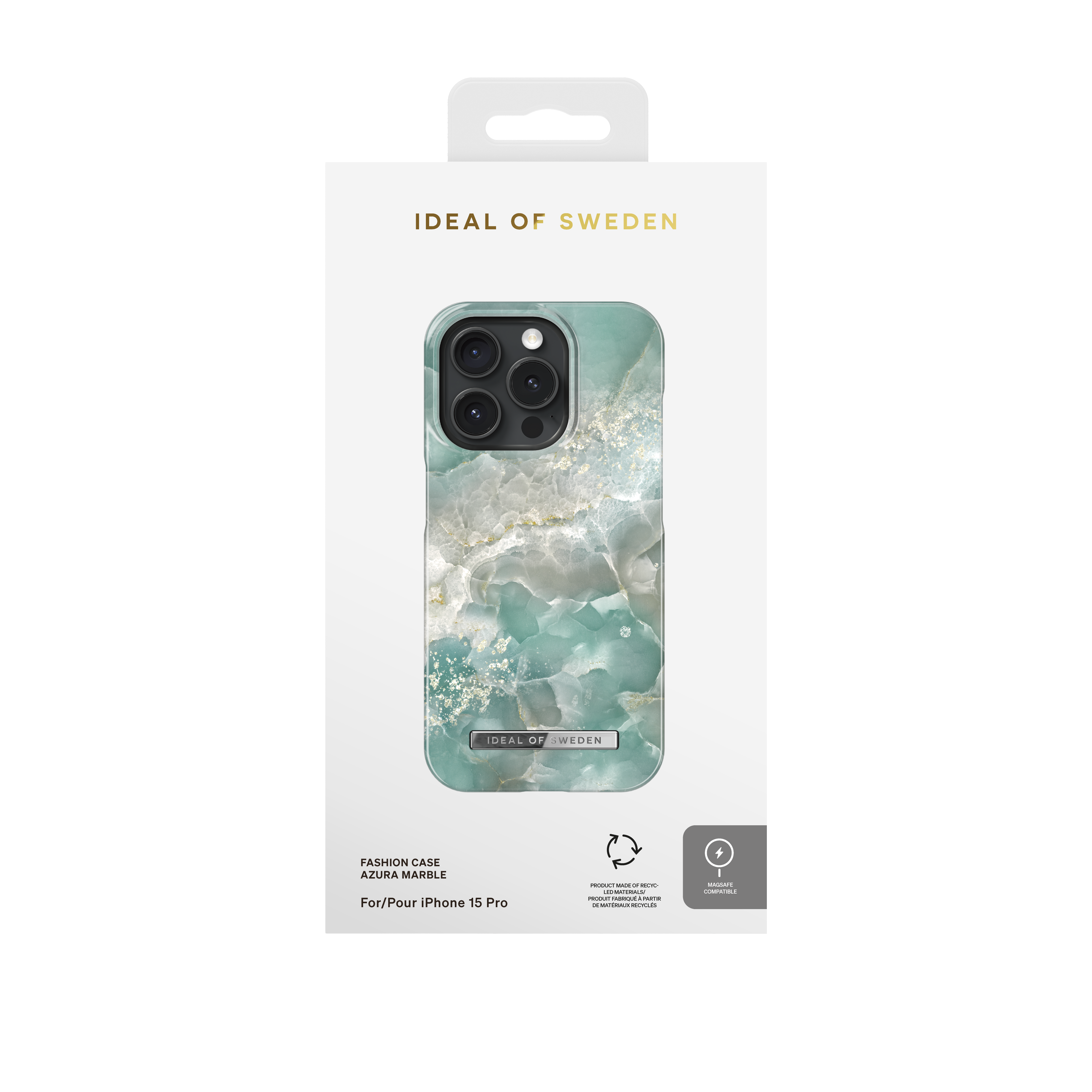 iPhone 15 PRO iDeal Of Sweden nugarėlė MagSafe Azura Marble - Image 2