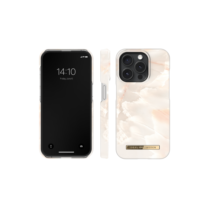 iPhone 15 PRO iDeal Of Sweden nugarėlė MagSafe Rose Pearl Marble