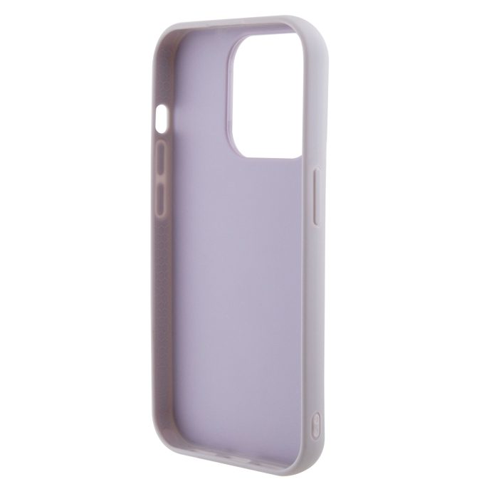 iPhone 15 PRO light purple PU Leather HC Quilted Metal Logo GUESS nugarėlė