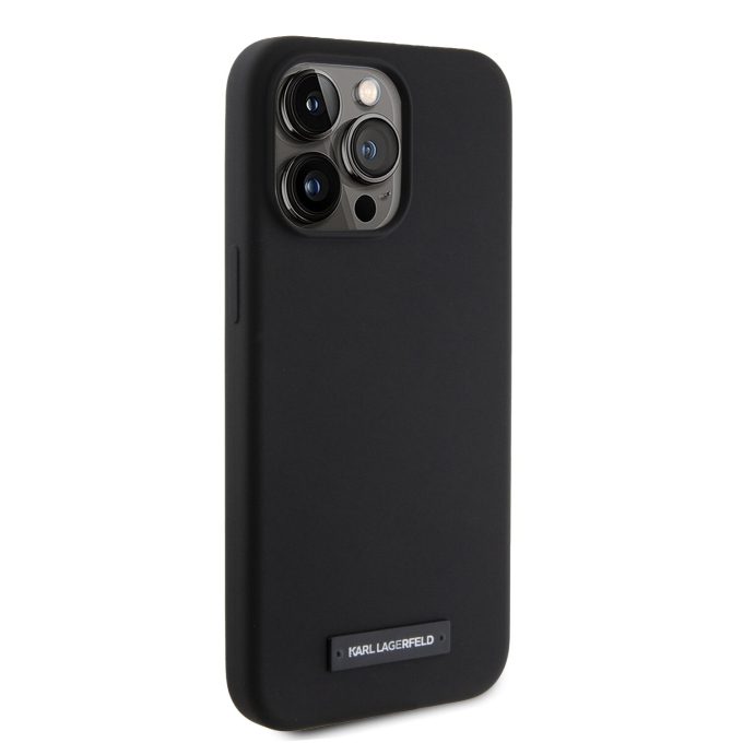 iPhone 15 PRO MAX black MagSafe KARL LAGERFELD nugarėlė